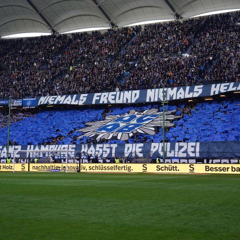 HSV Choreo Polizei