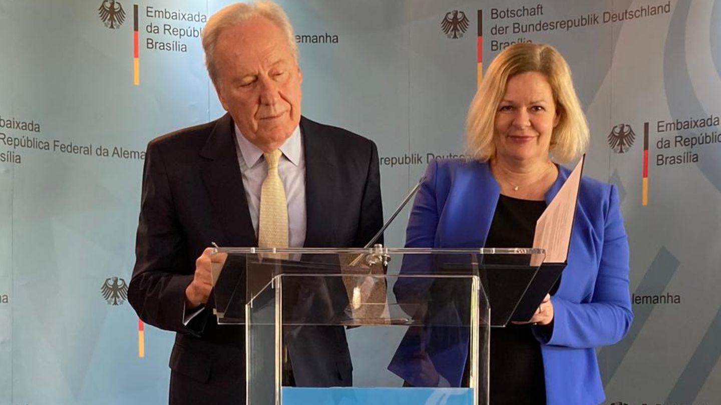 Nancy Faeser, the Federal Minister for Everything: Anti-drug fight in South America