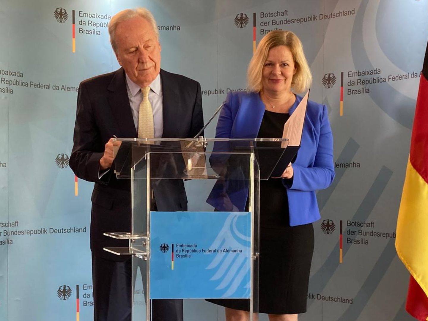 Nancy Faeser, die Bundesallesministerin: Anti-Drogen-Kampf in Südamerika |  STERN.de