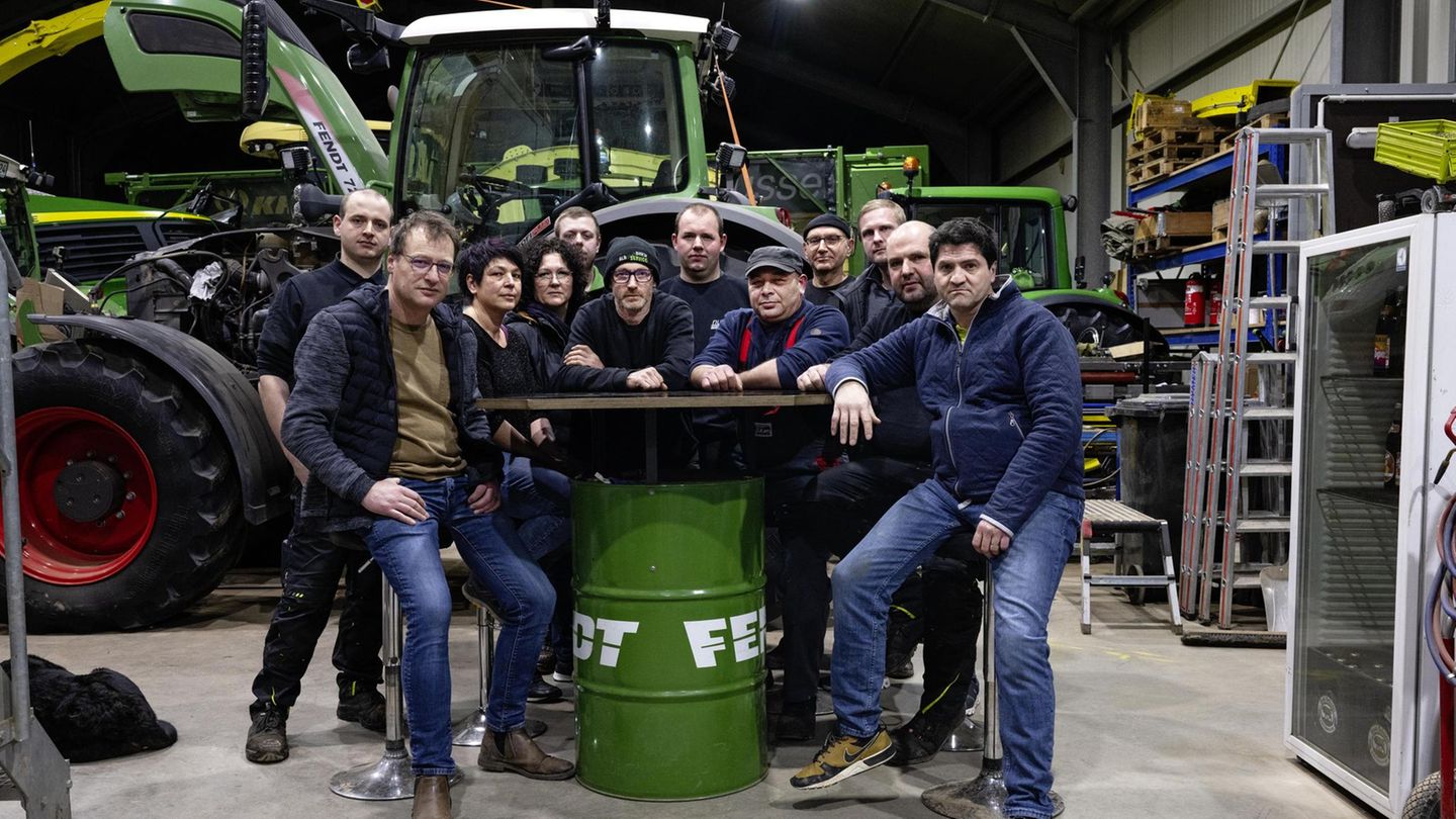 Landwirte des Protests in Biberach