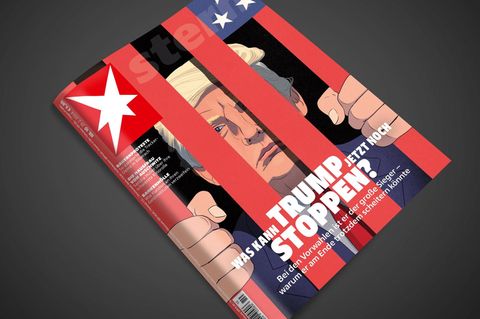 Das Cover des aktuellen stern zeigt eine Illustration von Donald Trump