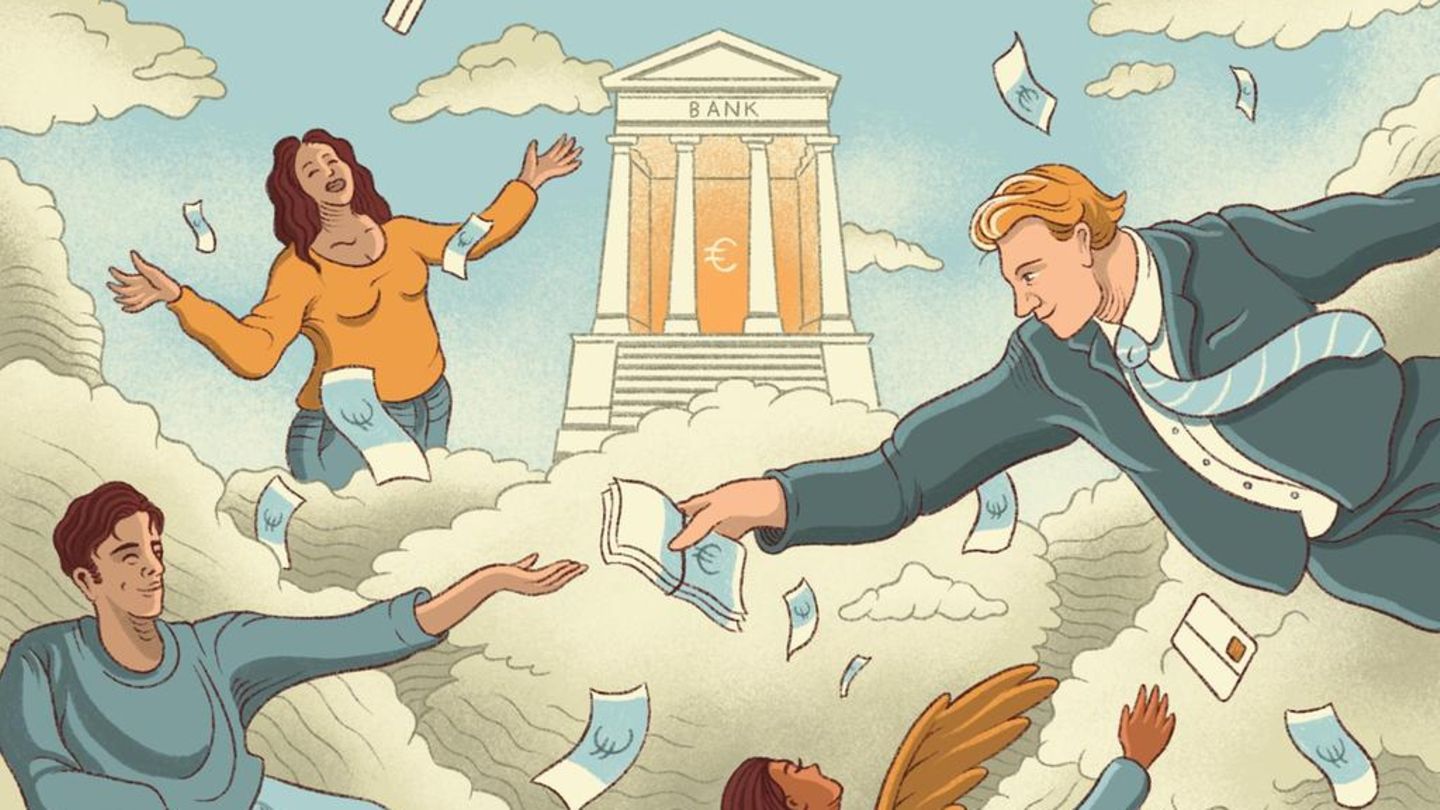 Illustration des Bankenhimmels