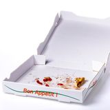 Fundstück 13: leere Pizzaschachtel (Oma?)...