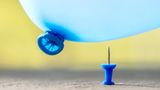 Foto Nadel und Luftballon