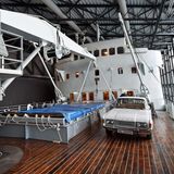 Liegt längst auf dem Trockenem im Museum: An Bord der 1956 bei Blohm&Voss in Hamburg gebauten "MS Finnmarken" begeben sich die Besucher auf eine Zeitreise in die Passagierschifffahrt der 1960er Jahre.