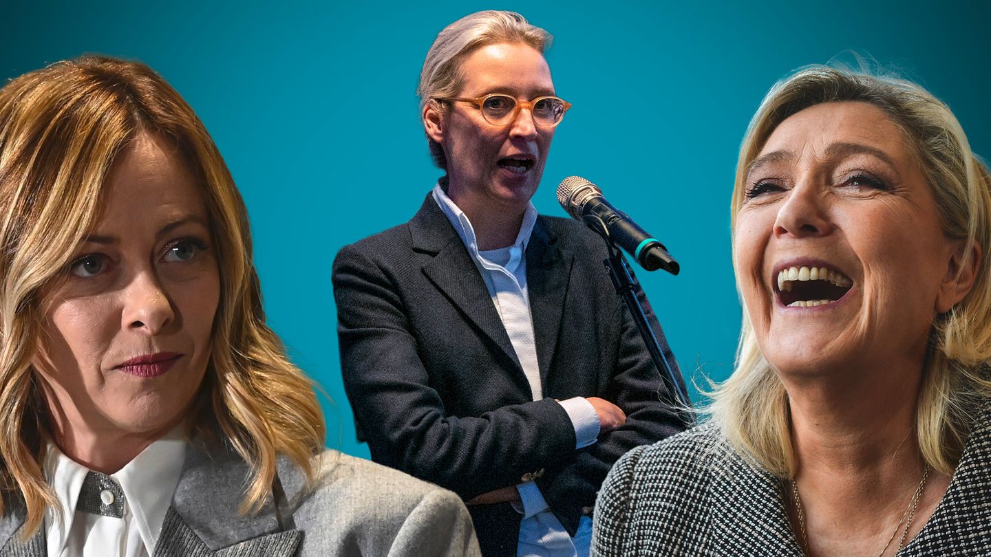 Meloni, Weidel, Le Pen: all three are on the right – but the Germans’ style doesn’t suit the others