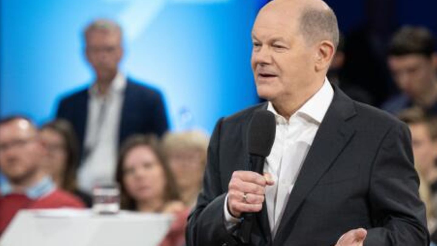 Olaf Scholz beim Bürgerdialog in Sachsen