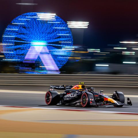 Sergio Perez vom Team Red Bull auf der Rennstrecke in Bahrain
