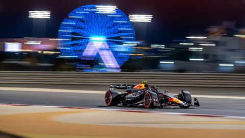 Sergio Perez vom Team Red Bull auf der Rennstrecke in Bahrain