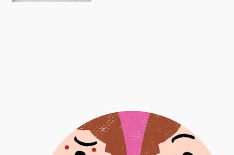 Illustration mit zwei Gesichtern