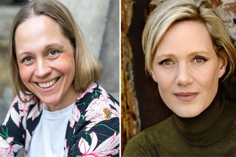 Hebamme Christiane Hammerl und Schauspielerin Anna Schudt