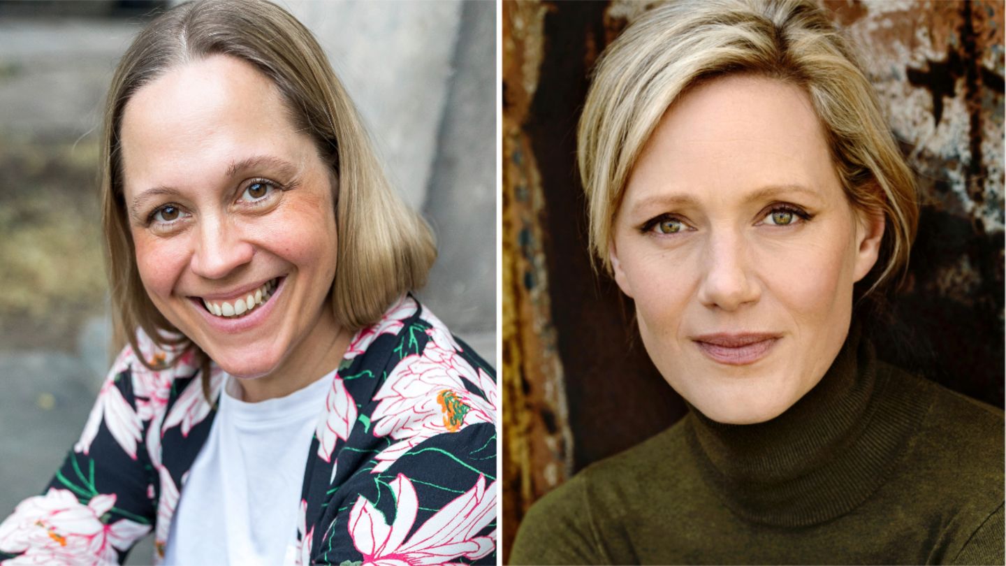 Hebamme Christiane Hammerl und Schauspielerin Anna Schudt