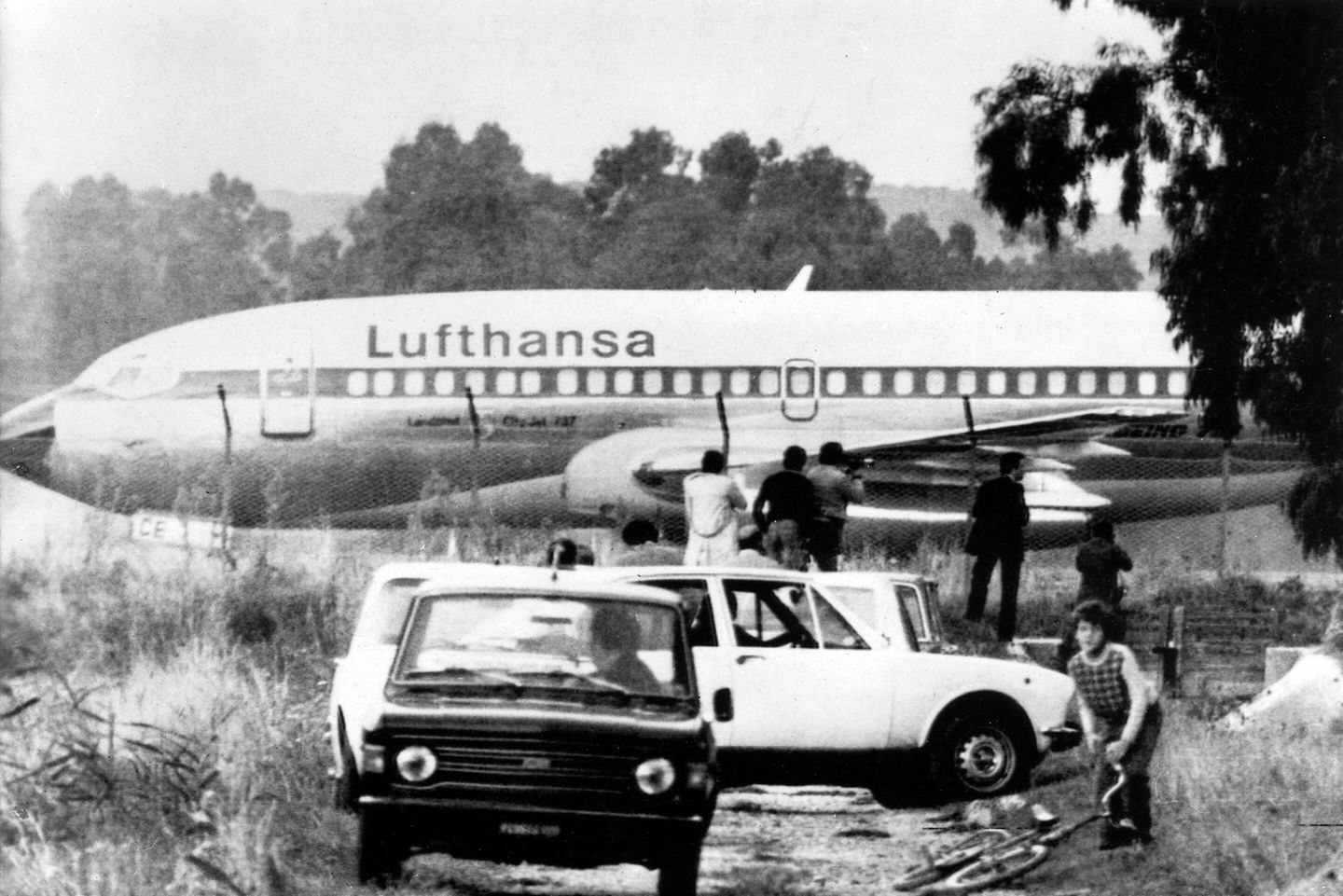 Das entführte deutsche Lufthansa-Flugzeug "Landshut".
