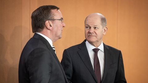 Kanzler Scholz, Verteidigungsminister Pistorius: Brisante Schalte zu Taurus
