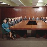 Katharine Graham als einzige Frau im Vorstand der Associated Press