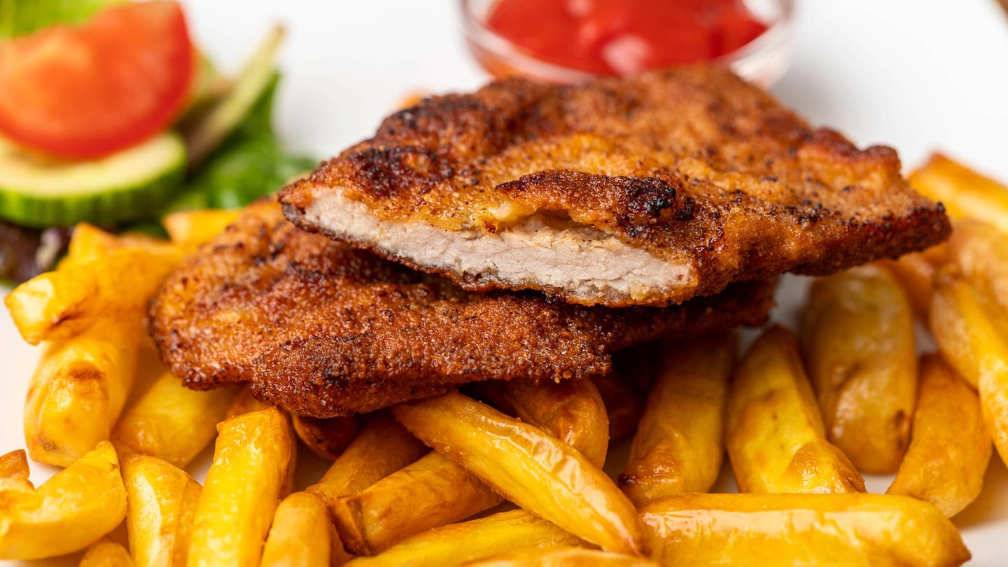 Schnitzel mit Pommes