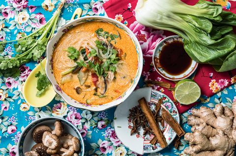 Thailändisches Gericht Tom Kha Kung