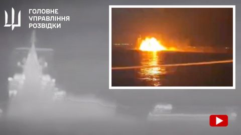 Krim: Ukraine zeigt Angriff auf russisches Patrouillenschiff "Sergej Kotov"