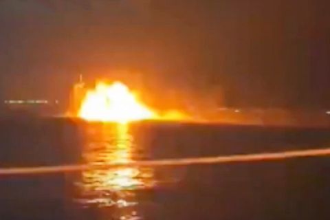 Krim: Ukraine zeigt Angriff auf russisches Patrouillenschiff "Sergej Kotov"