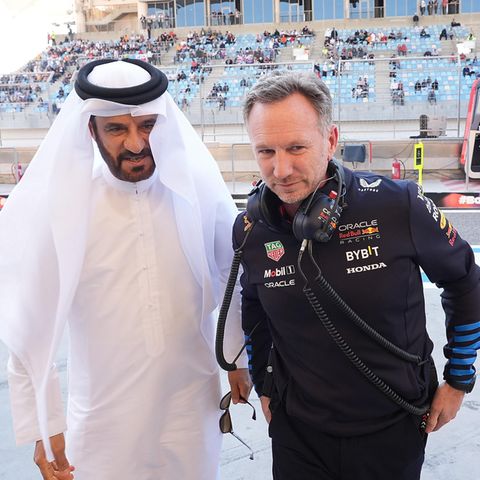 Formel 1: Fia-Präsident Mohammed Ben Sulayem (l.) und Red-Bull-Teamchef Christian Horner