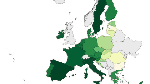 Gif von EU-Karten, die verschieden eingefärbt sind