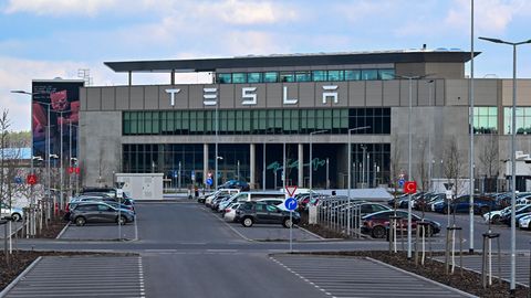 Die Tesla-Autofabrik in Grünheide