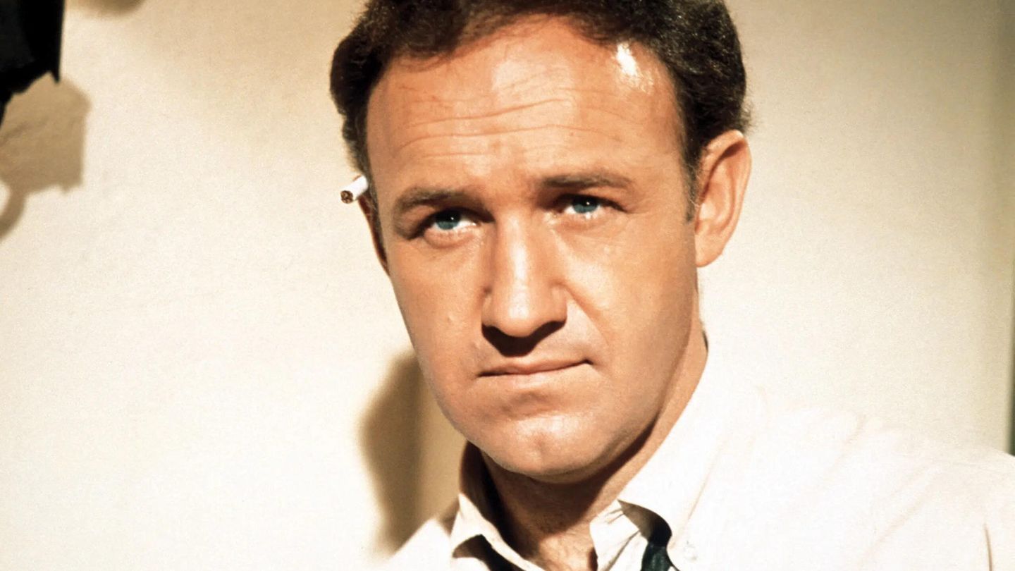 Gene Hackmann in THE SPLIT, 1968, Portrait mit Zigarette hinter dem Ohr.