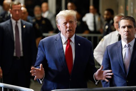 Gerichtsverfahren sind Donald Trump nicht fremd – hier im Februar in New York