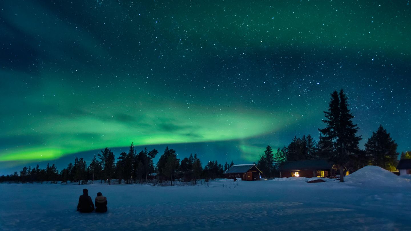 Polarlichter in Lappland