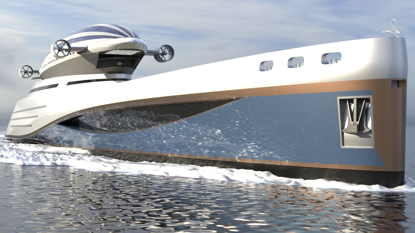 Mega yacht with built-in airship: This giant makes billionaires dream