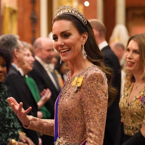 Ein Leben unter dauernder Beobachtung – das ständig dargestellt werden will: Kate bei einem Empfang des diplomatischen Korps im vergangenen Dezember in Buckingham Palace