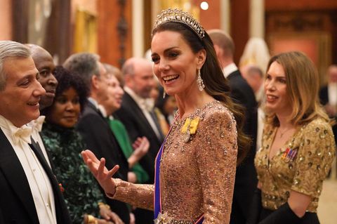 Ein Leben unter dauernder Beobachtung – das ständig dargestellt werden will: Kate bei einem Empfang des diplomatischen Korps im vergangenen Dezember in Buckingham Palace