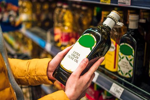Olivenöl im Supermarkt