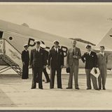 Graf zu Castell vor der Andendienst-Ju-52 "Aconcagua"