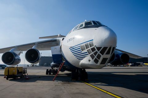 Militär Flugzeug Wrack Russland