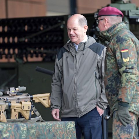 Bundeskanzler Olaf Scholz besucht das Kommando Spezialkräfte (KSK) in Calw