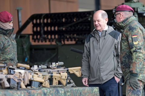 Bundeskanzler Olaf Scholz besucht das Kommando Spezialkräfte (KSK) in Calw