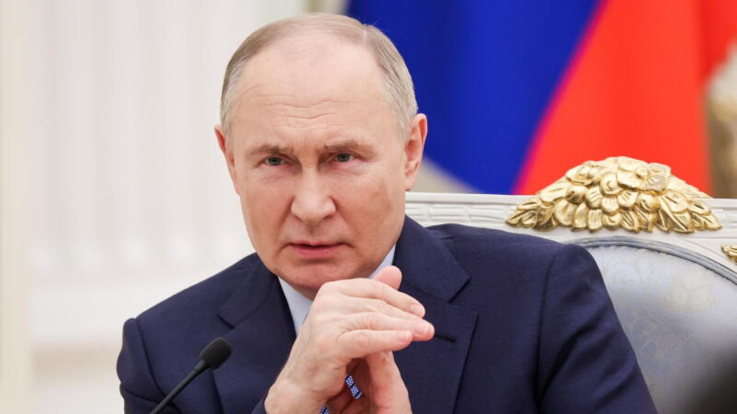 Wladimir Putin bei dem Interview