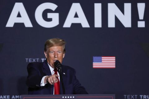 Donald Trump bei einer Rede
