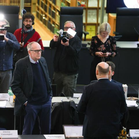 Vertreter der AfD beim Prozess in Münster
