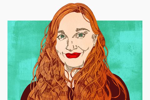 Illustration der Musikerin Luci van Org