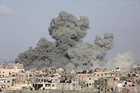 Rauch über Rafah