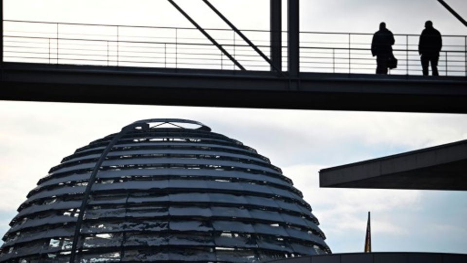 Die Kuppel des Bundestags in Berln