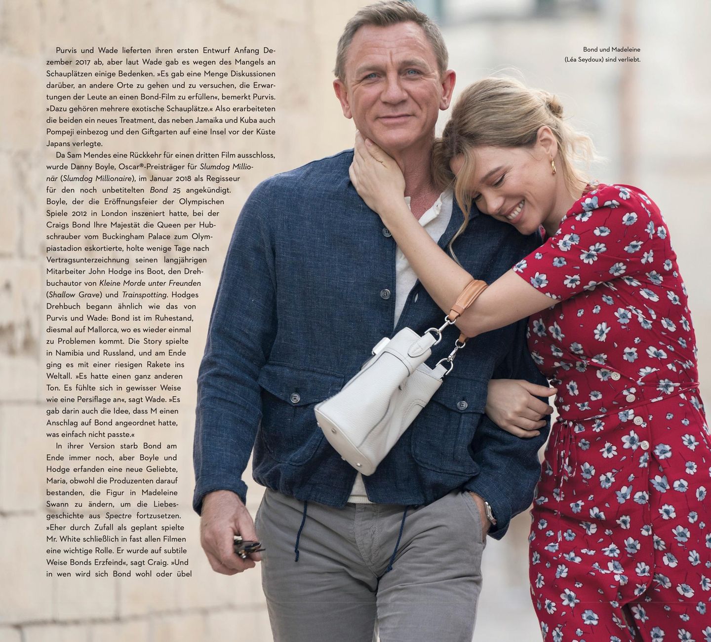 Mit Madeleine Swann (Léa Seydoux) lernt Bond auf seine alten Tage noch einmal die Liebe kennen. Er bekommt ein Kind - und stirbt am Ende des fünften und letzten Films.