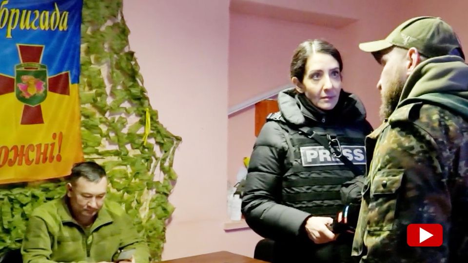 Frontbesuch zeigt brenzlige Lage der Ukrainer