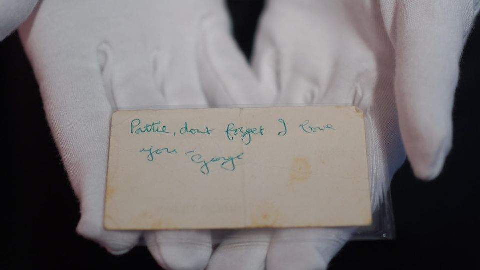 Liebesbrief von George Harrison an Pattie Boyd