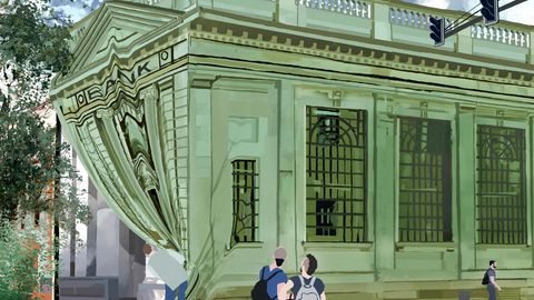 Illustration Grüne Banken