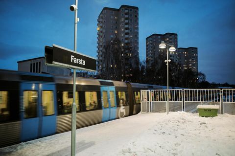 U-Bahnstation in Farsta