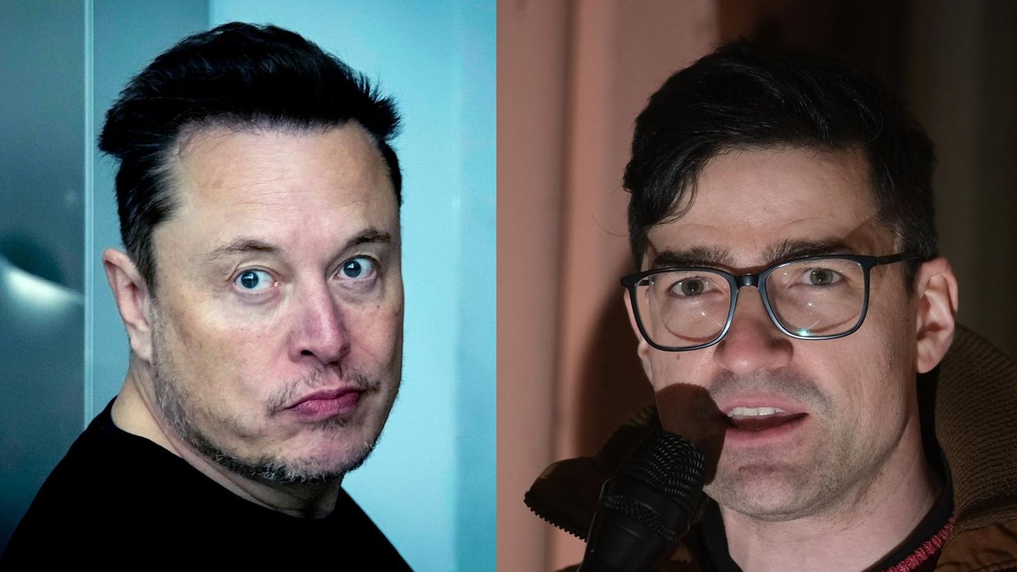 Brüder im Geiste: Tech-Tycoon Elon Musk (links) und der österreichische Rechtsextreme Martin Sellner