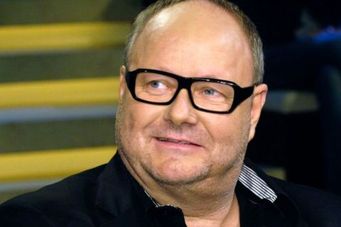 Millionenbetrüger Jürgen Harksen in einem TV-Studio